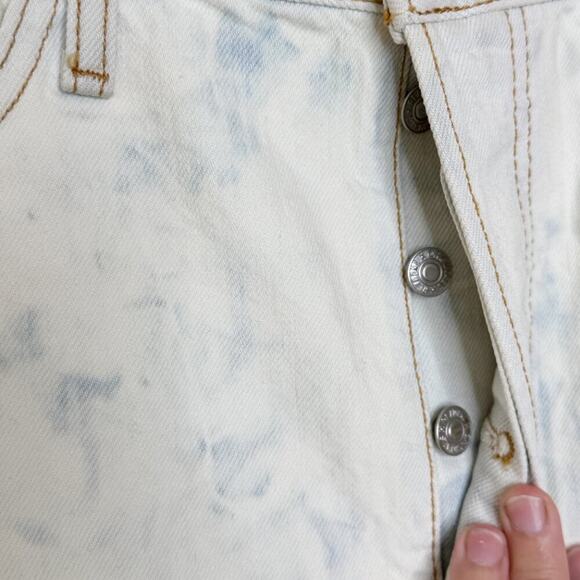 RE/DONE 70s High Rise Short – Sunbleach Vintage-Fade Denim Size 26 NWT - Picture 5 of 16